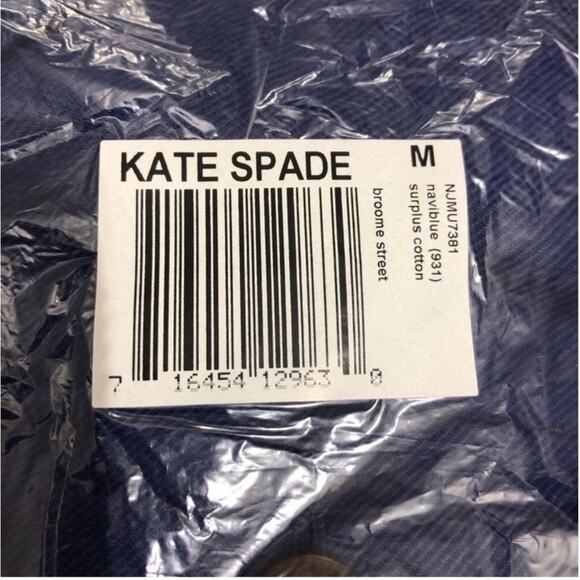 Kate Spade Broome Street Surplus Cotton Jacket Navigator Blue Medium NWOT - Picture 9 of 9